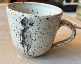 Speckled Coffee Cup, Coffee Mug, Ceramic Mug, Speckled, Stoneware, Rustic Cup gift for her, gift for guy, speckled clay mug, coffee lover