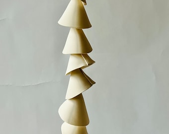 7 tier -One medium off white clay- Ceramic wind chime -wind chime-patio- wedding gift- wabi sabi- bell- gift for her-boyfriend gift