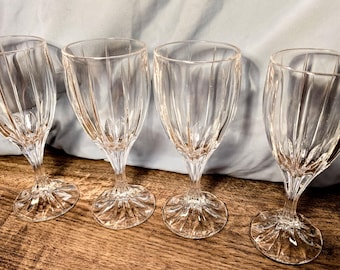 Mikasa Park Lane Crystal Water Goblets - Set of 4