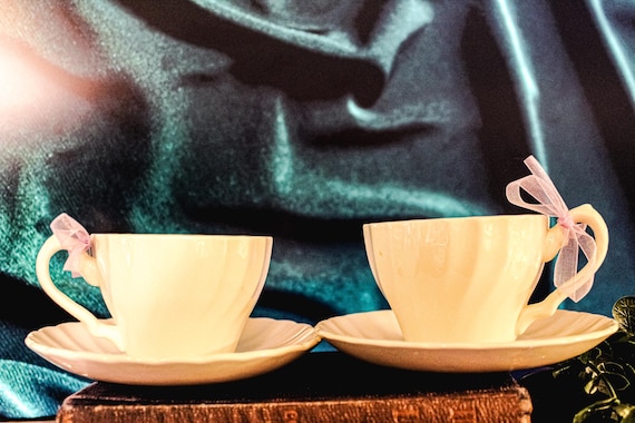 Myott Meakin Tea Set Flat Cup and Saucer Set of 2 Vintage English China | Collectible Tableware for Home & Gifts