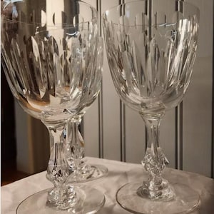 Tiffin Franciscan Fordham Crystal Water Goblets - Set of 3