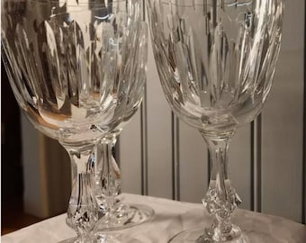 Tiffin Franciscan Fordham Crystal Water Goblets - Set of 3