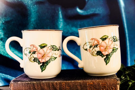 Set of 2 Villeroy & Boch Palermo Luxury Coffee Cups - Elegant Ceramic Cups for Home and Cafe Stylish Drinkware Gift Idea