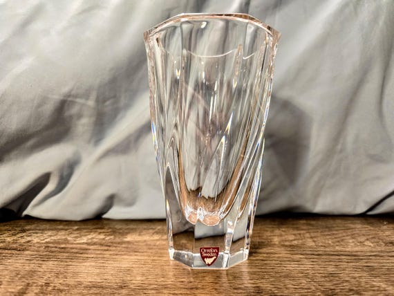 Orrefors Residence 6" Crystal Vase - Gorgeous, Swedish craftsmanship