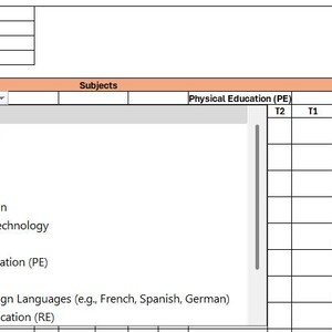 Student Progress Tracker - Editable Excel Template - Etsy