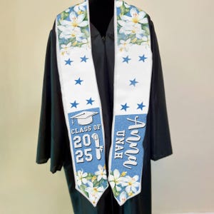 Personalisierte honduranische Abschluss-Stola, Honduras-Flagge Lateinische Grad-Schärpe