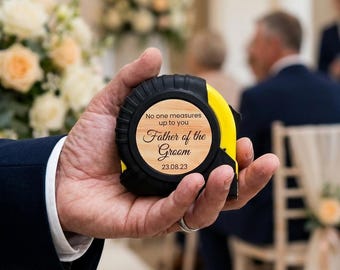 Father of the Groom Personalized Tape Measure Gift