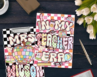 Custom Retro Teacher Clipboard – Acrylic Back to School Gift