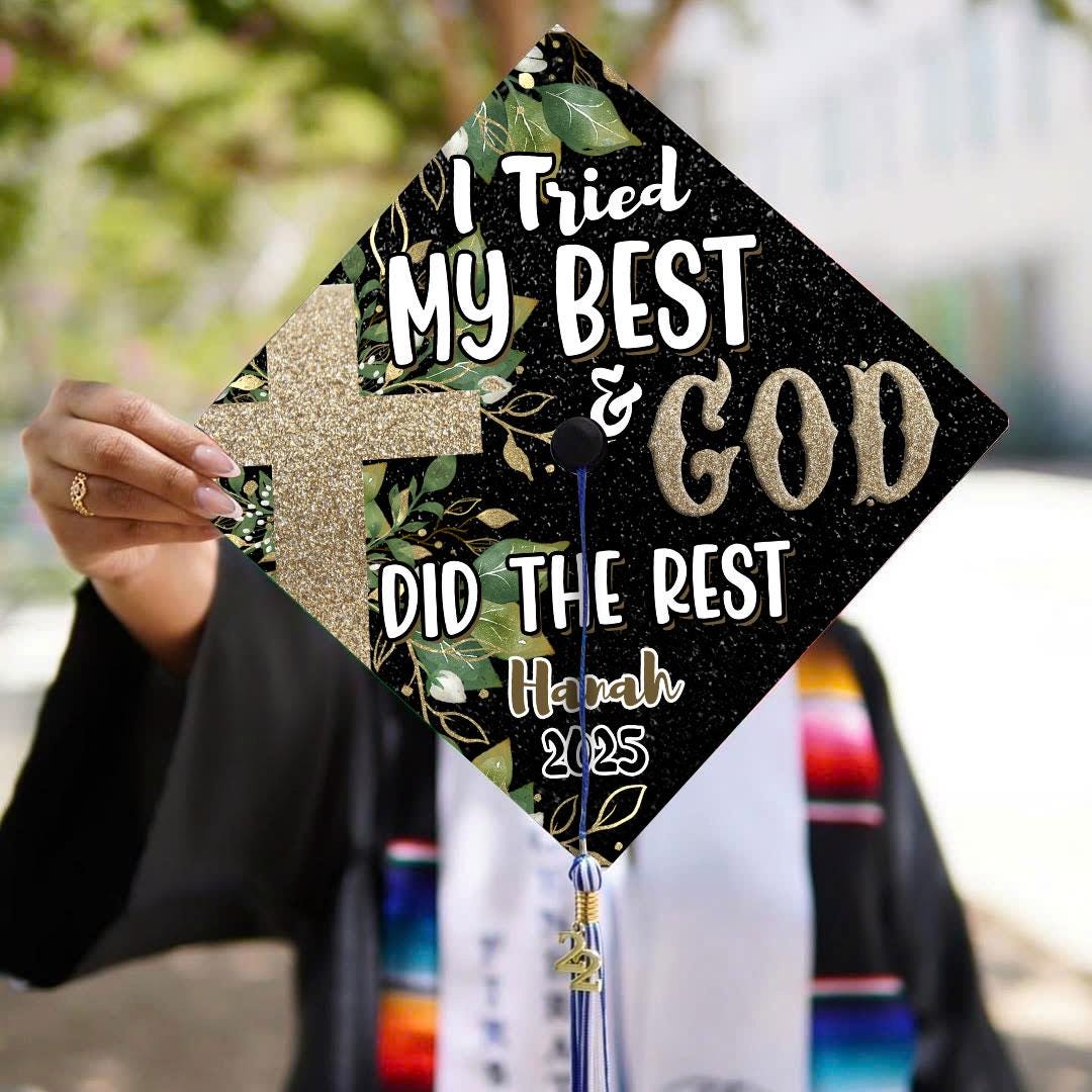 Personalized Christian Graduation Cap Topper, Graduation Gift - Etsy