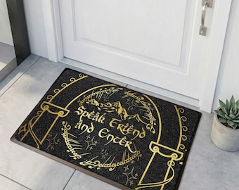 Speak Friend and Enter Doormat – LOTR Inspired Welcome Mat