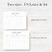 2025 Monthly Calendar Minimalist Printable Planner Desk/wall Calendar ...