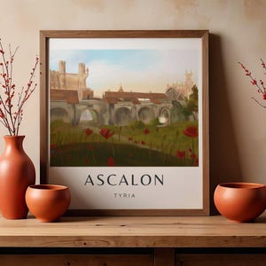 Ascalon Poster – Minimalist Wall Art for Gaming Fans | Guild Wars Design | Modern Art Print in 25x25, 30x30, 40x40, 50x50