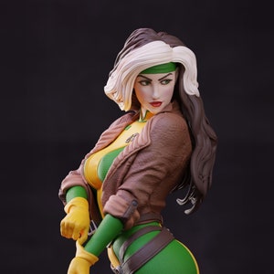Rogue X-Men Painted 3d Printed Figure Rogue Statue