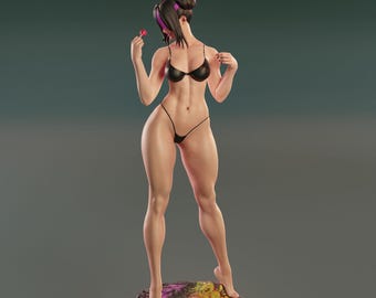 Juri Han 3d Gedruckt Statue: Straßenkämpfer Sammelfigur