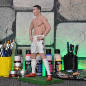 Cristiano Ronaldo Figure Cr7 3d Statue Collection Figure Fan Art