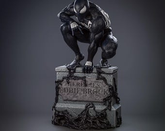 Symbiote Spiderman Painted Figure Venom Spiderman 3d Printed Statue Sculpture Fan Art