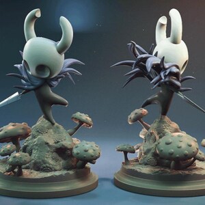 Handbemalte Hohle Ritter 3D Gedruckte Figur Statue