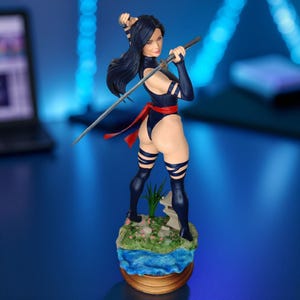 X-Men Psylocke Figure: 3D Printed Hand Painted Statue