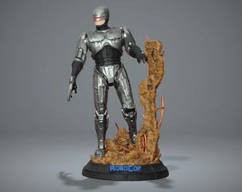 Robocop 1987 Painted 3d Printed Figure Alex James Murphy Statue