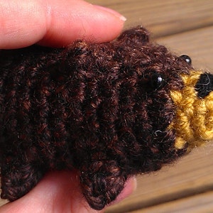 Bitty Bear Crochet Pattern team bear choose the bear mini no sew amigurumi keyring image 5