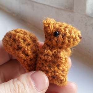 Crochet Squirrel Pattern amigurumi PDF pattern for simple cute red squirrel plush image 5