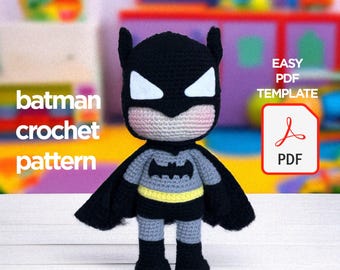 PDF CROCHET PATTERN Masked Superhero Doll / Superhero Amigurumi Crochet Doll Pattern / Amigurumi superhero / Hero Crochet Pattern Amigurumi
