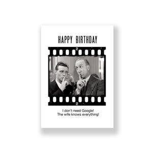 Cartão de aniversário engraçado | Cartão de feliz aniversário engraçado | Cartão de aniversário rude | Cartão de aniversário retrô | Cartão de aniversário vintage