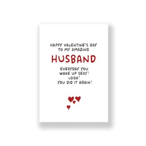 Funny Husband Valentine&#39;s Day Card | Husband Valentine&#39;s Day Card | Rude Valentines Card  | For Him | Husband Valentines Card