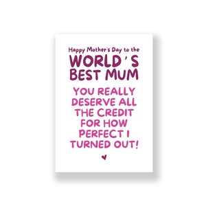 Funny Mother&#39;s Day Card | Cheeky Mother&#39;s Day Card | Rude Mother&#39;s Day Card | Happy Mother&#39;s Day | Mum Card | Mother Card