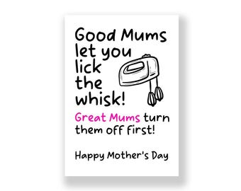 Lustige Muttertagskarte | Freche Muttertagskarte | Rude Muttertagskarte | Alles Gute zum Muttertag | Mama Karte | Mutter Karte