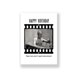 Cartão de aniversário engraçado | Cartão de feliz aniversário engraçado | Cartão de aniversário rude | Cartão de aniversário retrô | Cartão de aniversário vintage