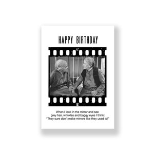 Cartão de aniversário engraçado | Cartão de feliz aniversário engraçado | Cartão de aniversário rude | Cartão de aniversário retrô | Cartão de aniversário vintage