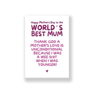 Funny Mother&#39;s Day Card | Cheeky Mother&#39;s Day Card | Rude Mother&#39;s Day Card | Happy Mother&#39;s Day | Mum Card | Mother Card