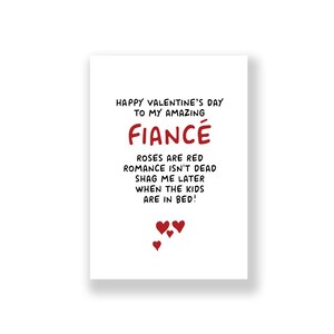 Carte de Saint-Valentin drôle | Saint-Valentin de fiancé | Carte de Saint-Valentin grossière | Carte de Saint Valentin drôle | Pour lui | pour elle | Fiancé