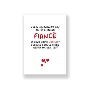 Carte de Saint-Valentin drôle | Saint-Valentin de fiancé | Carte de Saint-Valentin grossière | Carte de Saint Valentin drôle | Pour lui | pour elle | Fiancé
