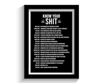 Funny Kitchen Print | Funny Wall Art | Rude Print | Hallway Print | Home Print | Kitchen Print