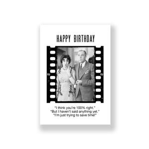 Cartão de aniversário engraçado | Cartão de feliz aniversário engraçado | Cartão de aniversário rude | Cartão de aniversário retrô | Cartão de aniversário vintage