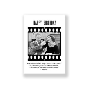 Cartão de aniversário engraçado | Cartão de feliz aniversário engraçado | Cartão de aniversário rude | Cartão de aniversário retrô | Cartão de aniversário vintage