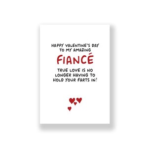 Carte de Saint-Valentin drôle | Saint-Valentin de fiancé | Carte de Saint-Valentin grossière | Carte de Saint Valentin drôle | Pour lui | pour elle | Fiancé