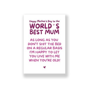 Funny Mother&#39;s Day Card | Cheeky Mother&#39;s Day Card | Rude Mother&#39;s Day Card | Happy Mother&#39;s Day | Mum Card | Mother Card