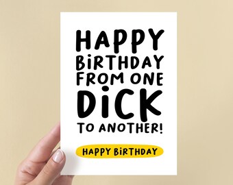 Funny Birthday Card | Funny Happy Birthday Card | Rude Birthday card
