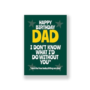 Divertente biglietto di auguri di compleanno per papà / Divertente biglietto di auguri di buon compleanno per papà / Biglietto di auguri di compleanno maleducato / Per papà