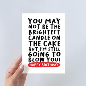 Funny Birthday Card | Funny Happy Birthday Card | Rude Birthday card