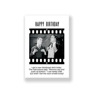Cartão de aniversário engraçado | Cartão de feliz aniversário engraçado | Cartão de aniversário rude | Cartão de aniversário retrô | Cartão de aniversário vintage