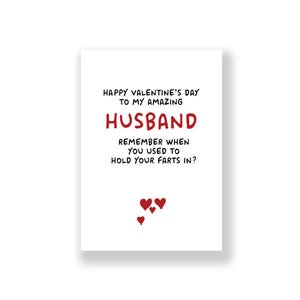 Funny Husband Valentine&#39;s Day Card | Husband Valentine&#39;s Day Card | Rude Valentines Card  | For Him | Husband Valentines Card
