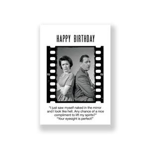 Cartão de aniversário engraçado | Cartão de feliz aniversário engraçado | Cartão de aniversário rude | Cartão de aniversário retrô | Cartão de aniversário vintage