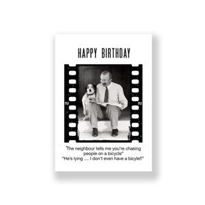 Cartão de aniversário engraçado | Cartão de feliz aniversário engraçado | Cartão de aniversário rude | Cartão de aniversário retrô | Cartão de aniversário vintage