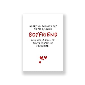 Funny Valentine&#39;s Day Card | Funny Boyfriend Valentine&#39;s Day | Rude Valentines Card | Valentines Day Card For Him | Boyfriend