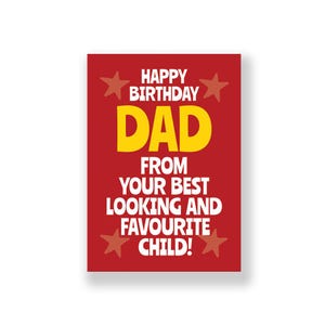 Divertente biglietto di auguri di compleanno per papà / Divertente biglietto di auguri di buon compleanno per papà / Biglietto di auguri di compleanno maleducato / Per papà