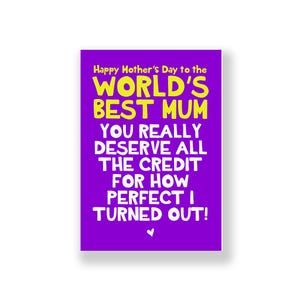 Tarjeta divertida para el Día de la Madre / Tarjeta atrevida para el Día de la Madre / Tarjeta grosera para el Día de la Madre / Feliz Día de la Madre / Tarjeta para mamá / Tarjeta para madre